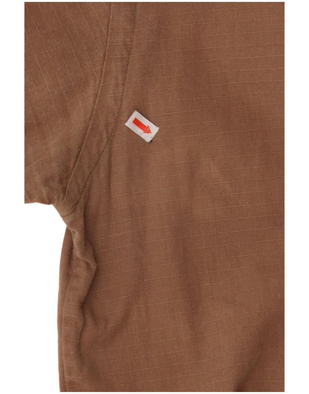 JEEP Camisa Manga Corta Hombre XL Algodón Cuadros Marrón