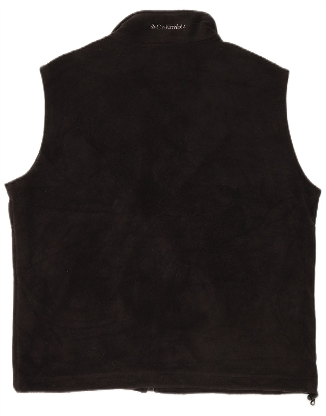 COLUMBIA Chaleco polar para mujer UK 46 Grande Poliéster negro