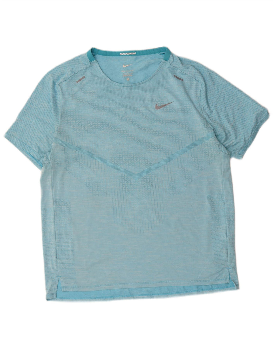 Camiseta Nike Dri Fit para hombre Top grande de poliéster a rayas azules