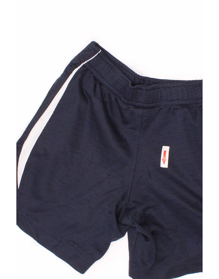 Nike Pantalones cortos deportivos para niño 3-4 años Azul marino Poliéster color block