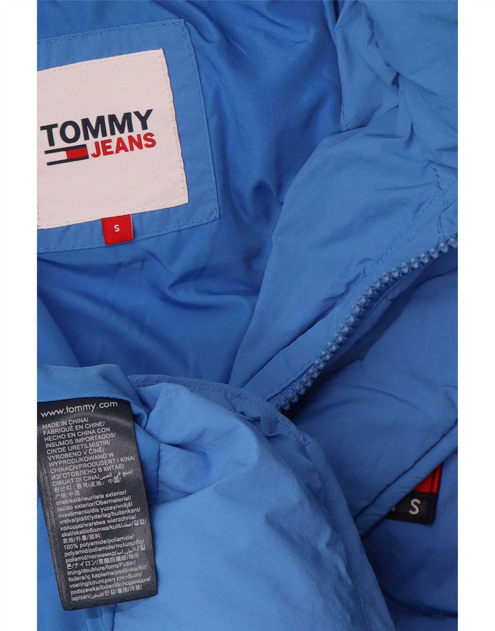Tommy Hilfiger Abrigo acolchado con capucha para hombre UK 36 Small Azul Poliamida