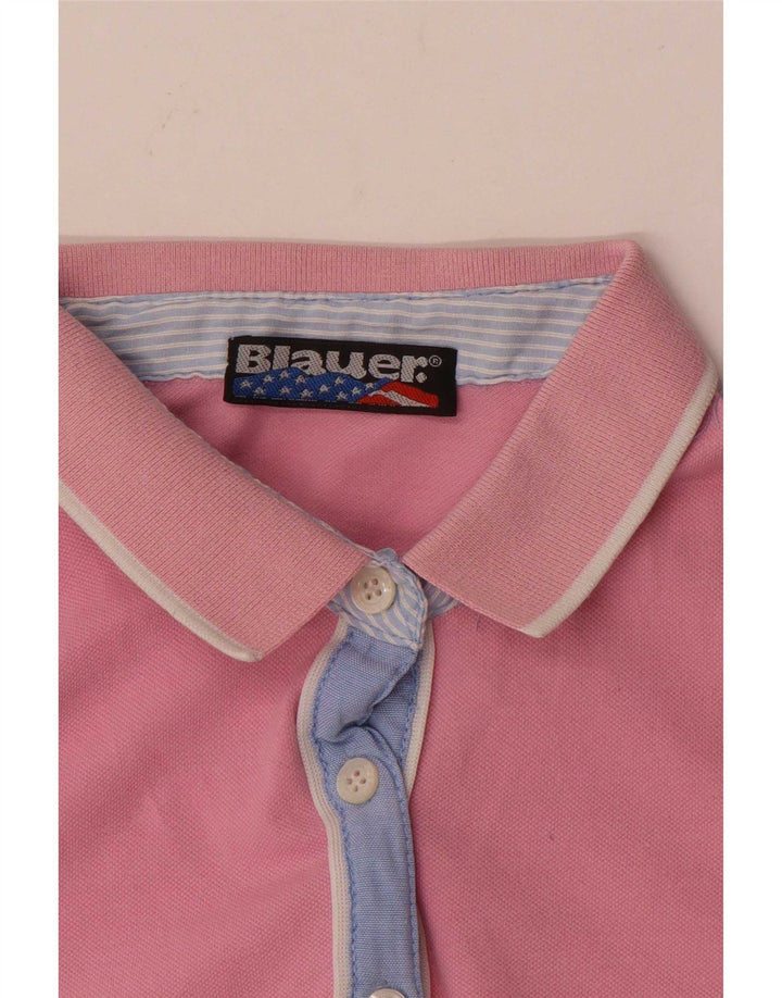 Blauer Polo para Mujer UK 12 Medium Pink
