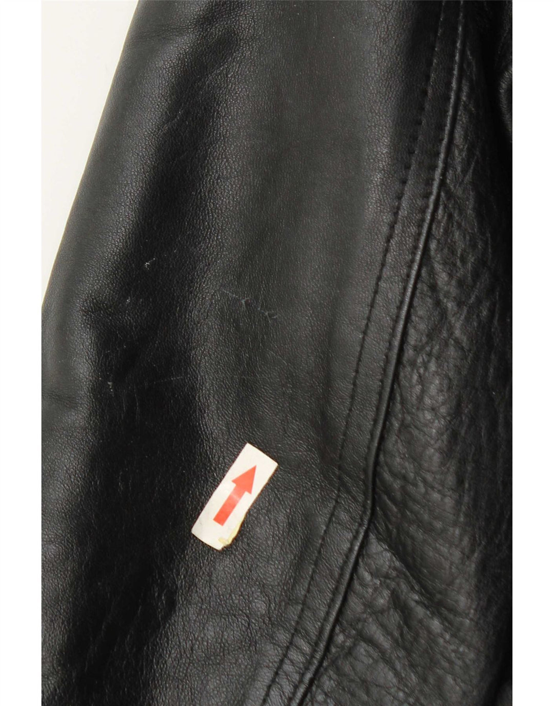 Regina Schrecker Chaqueta de cuero para mujer UK 10 Small Black