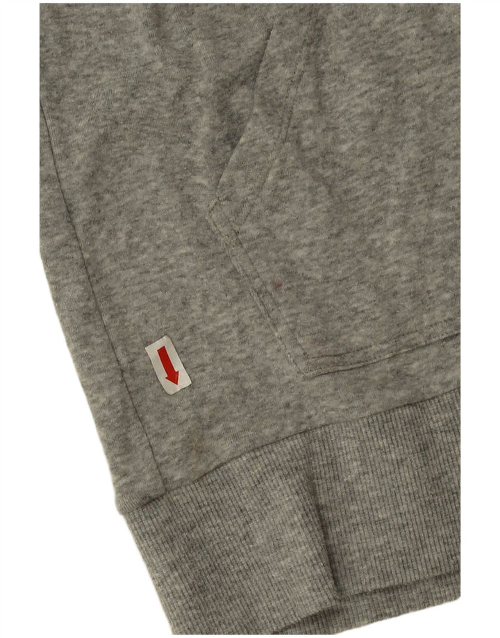 Calvin Klein Suéter con capucha y cremallera para hombre Algodón gris medio