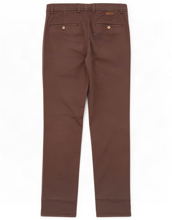 Massimo Dutti Pantalón chino slim fit para hombre EU 38 Small W30 L33 Gris Algodón