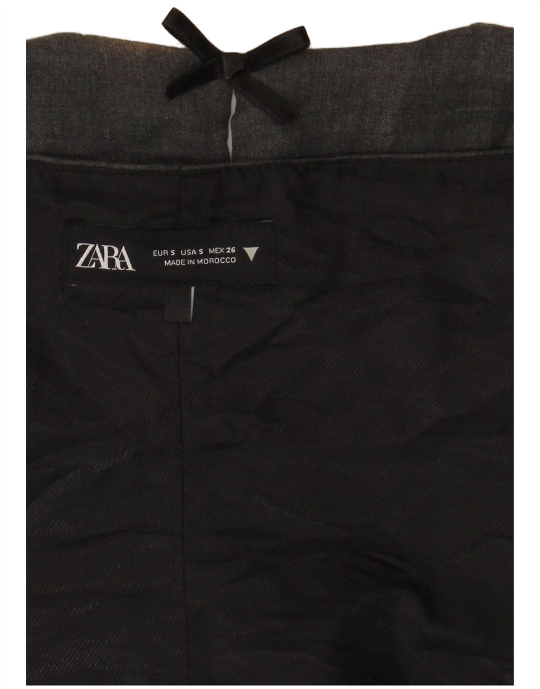 Zara Mujer Crop Halter Top UK 8 Small Gris