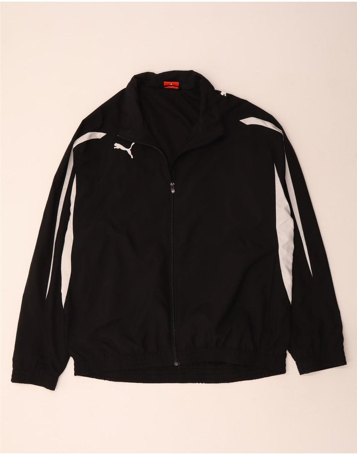 PUMA Chaqueta de chándal para hombre XL Poliéster color block negro
