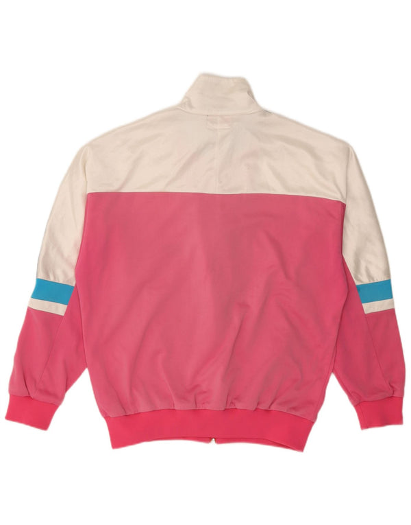 Asics - Chaqueta de chándal gráfica para mujer, talla 40, XL, color rosa