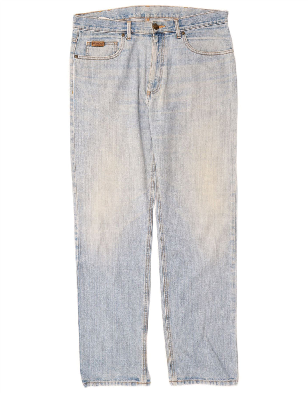 Farah Vaqueros Rectos Para Hombre W36 L32 Algodón Azul