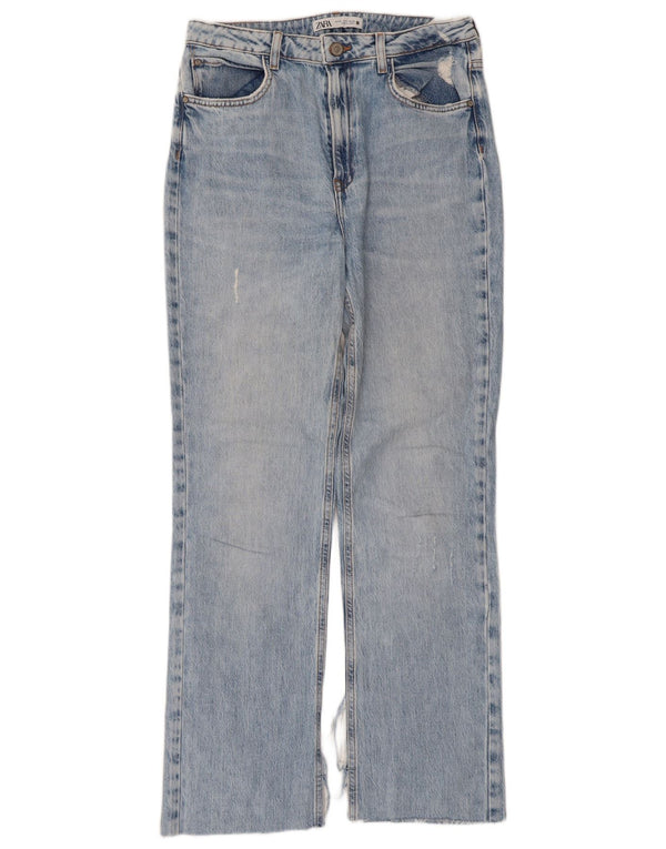 Zara Jeans Rectos Mujer EU 40 Medium W30 L28 Algodón Azul