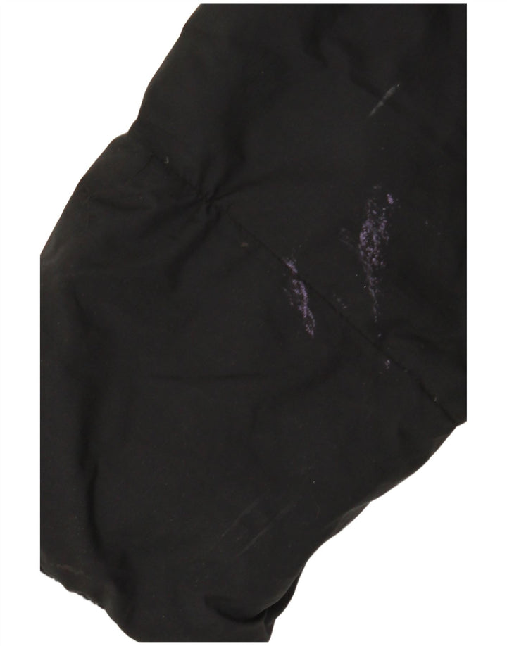 ADIDAS Chaqueta acolchada con capucha de gran tamaño para mujer UK 10 Small Poliéster negro