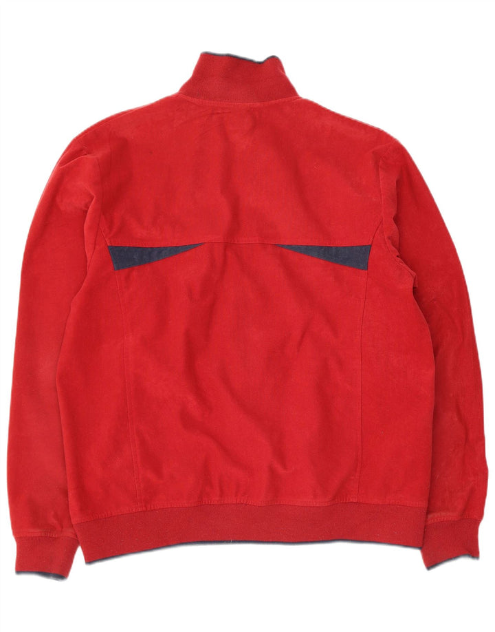 Asics Hombre Chándal Top Chaqueta Medium Rojo Colorblock