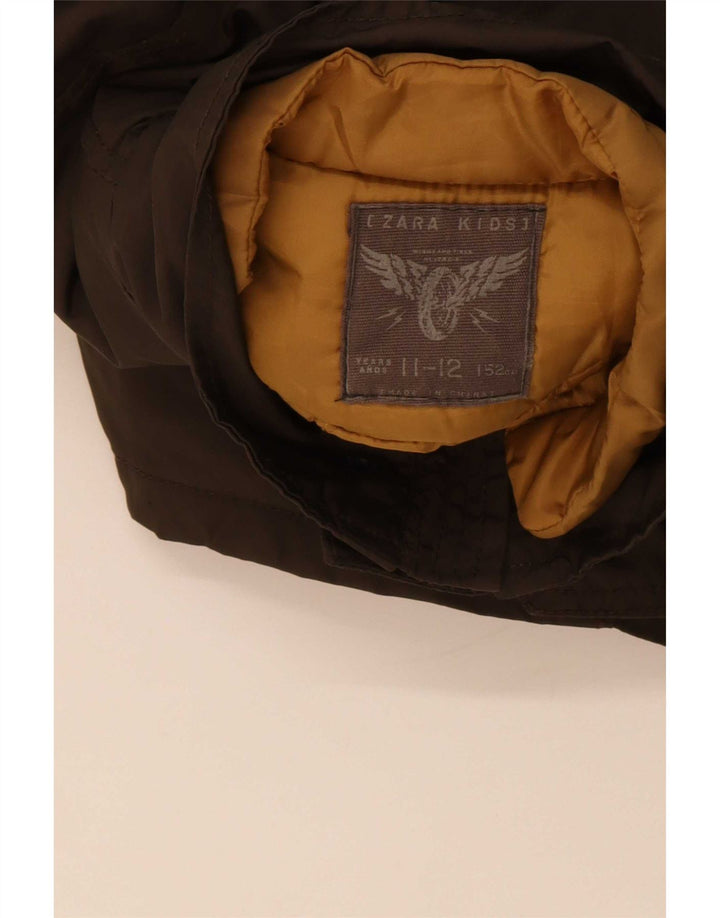 Zara Chaqueta Utility Niño 11-12 Años Nylon Marrón