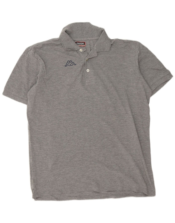 Kappa Polo gráfico para hombre 2XL Algodón moteado gris
