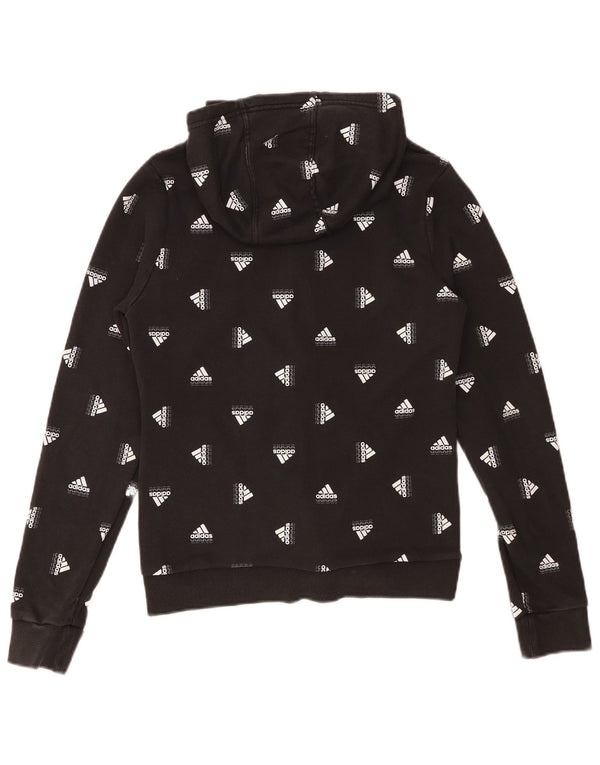 Adidas - Sudadera con capucha para niños, 13-14 años, algodón negro