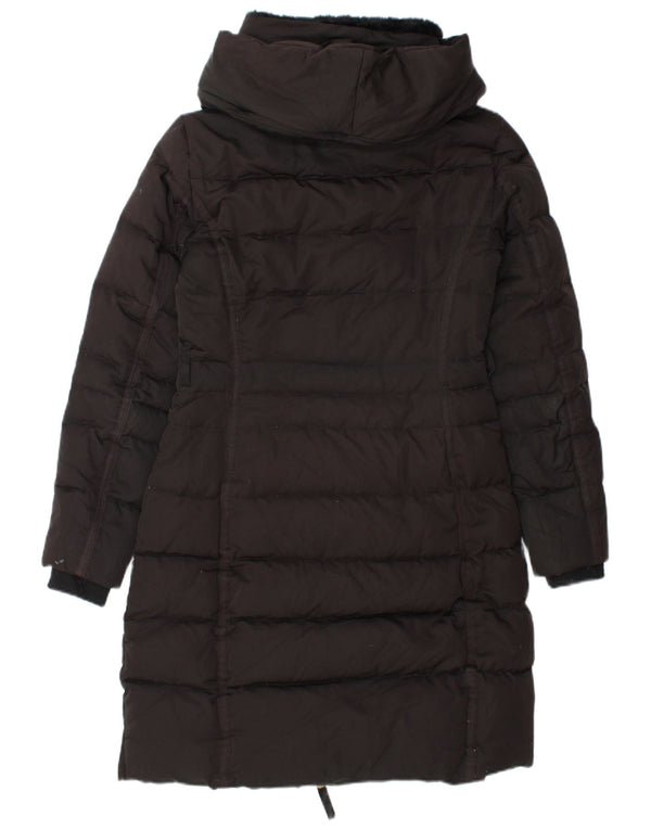 Zara Womens Padded Coat UK 10 Small Black Polyester