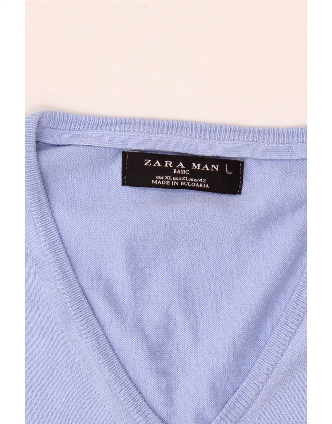 Zara Hombre Chaleco Tank Top XL Azul