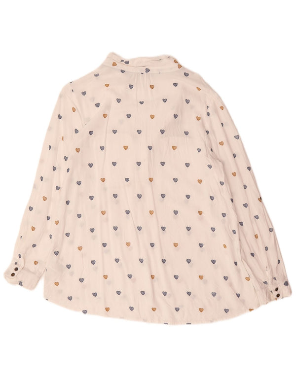 White Stuff Blusa de Manga Larga con Estampado Abstracto para Mujer UK 40 Grande