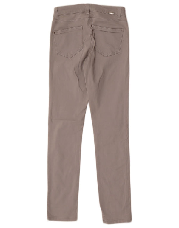 Zara Mujer Pantalones Casuales Pitillo EU 36 XS W26 L28 Algodón Gris