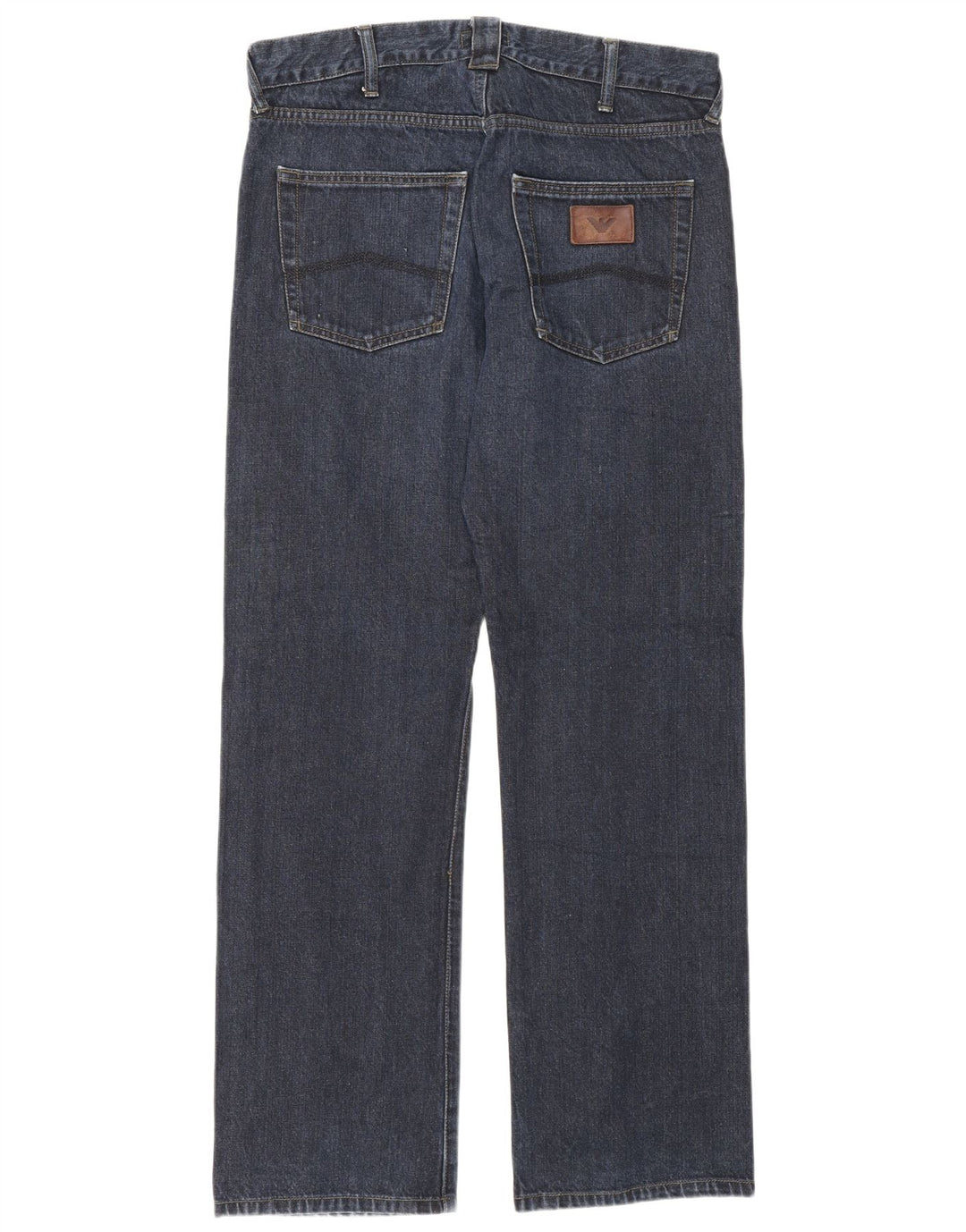 Vaqueros Armani Hombre Rectos W32 L33 Algodón Azul Marino