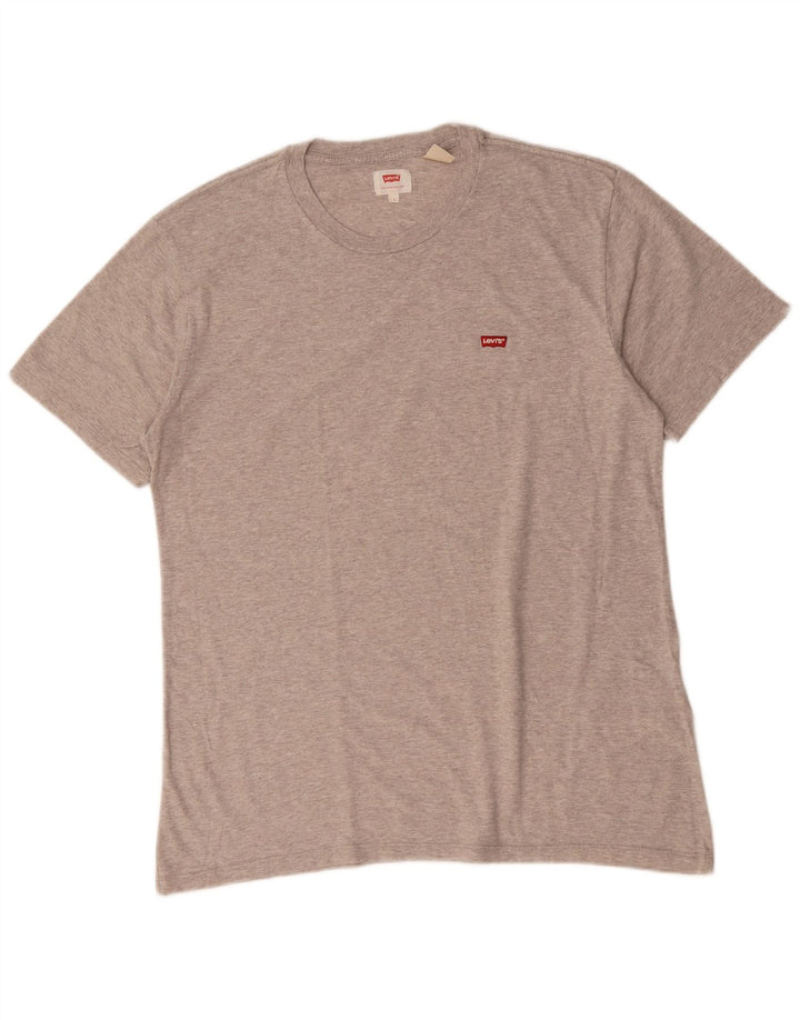 Camiseta Levi's para hombre Top grande de algodón gris