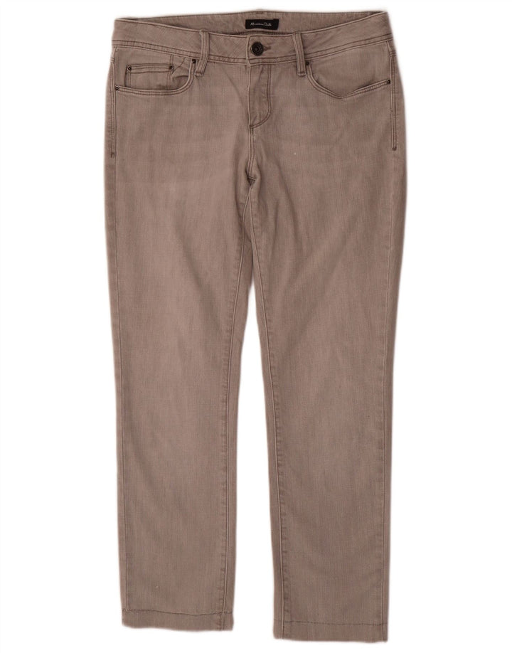 Massimo Dutti Vaqueros Slim Mujer EU 40 Medium W30 L28 Gris Algodón