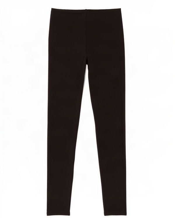 Zara Mujer Leggings UK 8 Pequeño Poliéster Negro