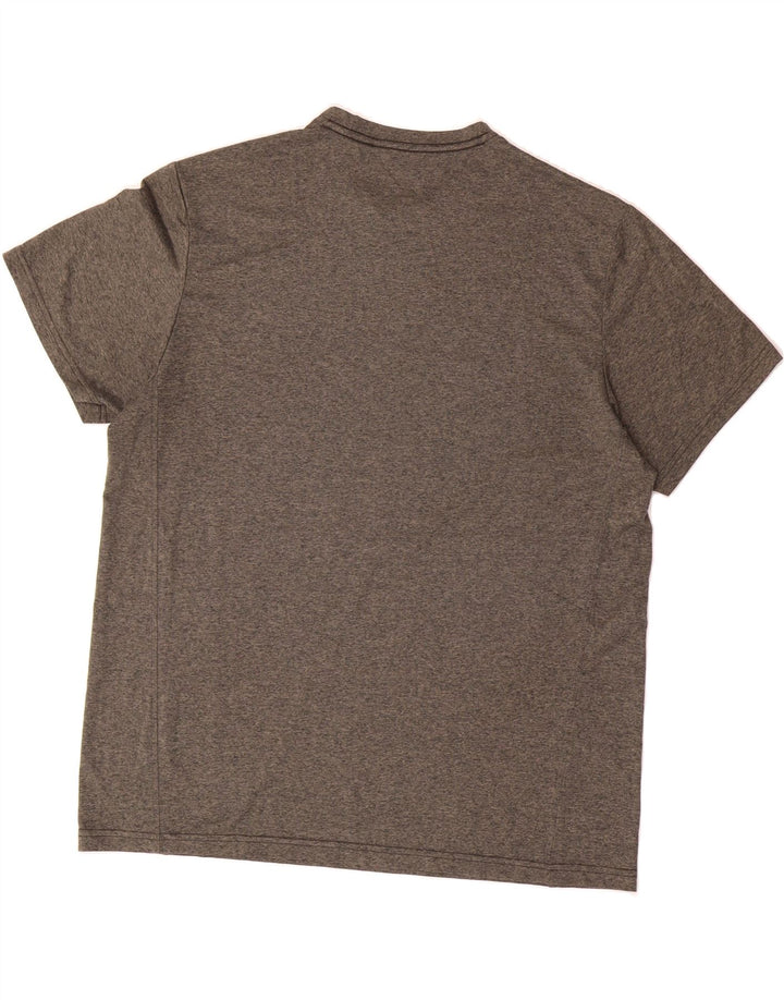 EDDIE BAUER Mens T-Shirt Top Large Grey Polyester Vintage Eddie Bauer and Second-Hand Eddie Bauer from Messina Hembry 