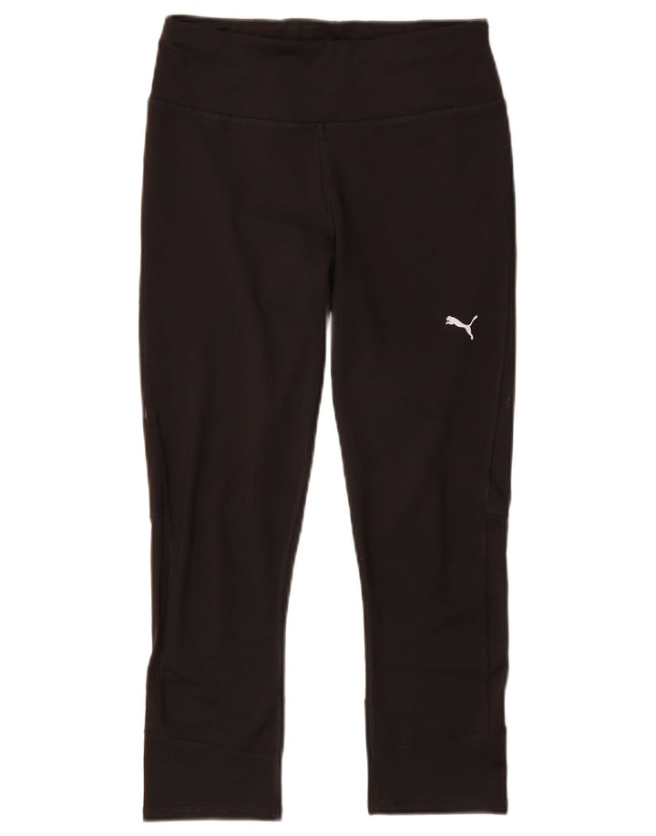 Puma Leggings Capri para Mujer UK 8 Small Poliéster Negro