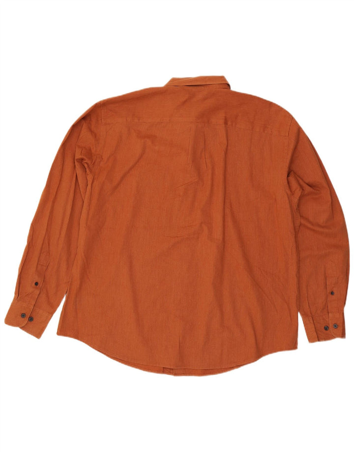 DOCKERS Camisa Hombre XL Naranja Algodón