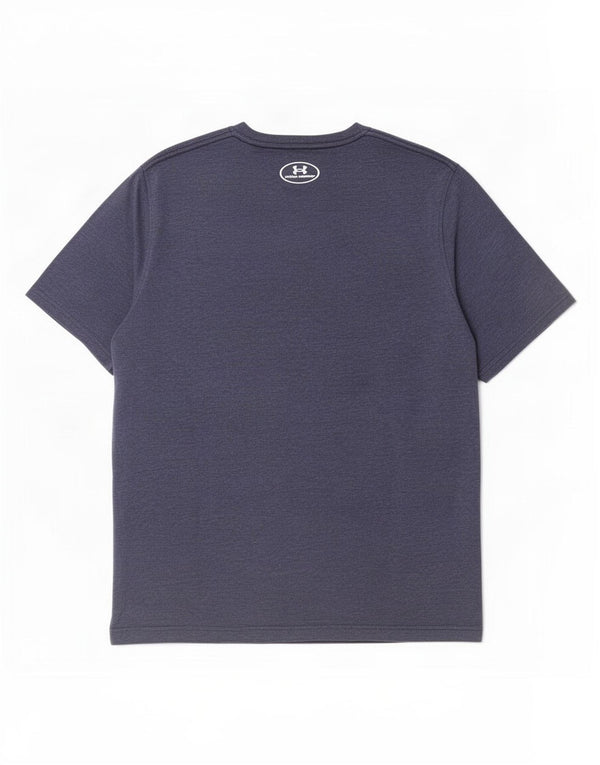Under Armour Camiseta con gráfico Heat Gear para hombre, talla grande, algodón azul marino