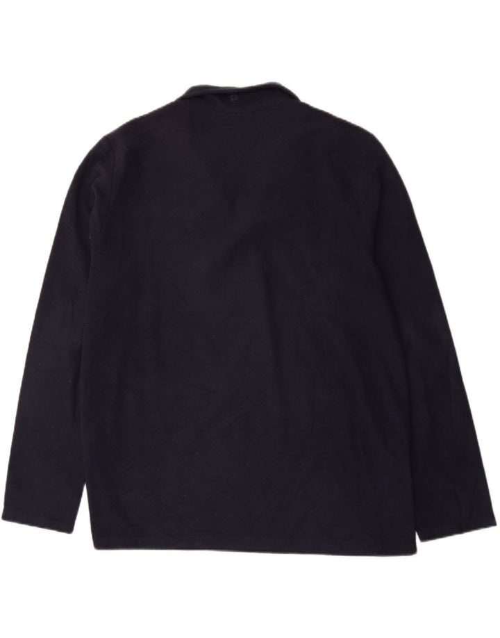 Mountain Warehouse Jersey de forro polar con cuello y cremallera para hombre XL Poliéster azul marino
