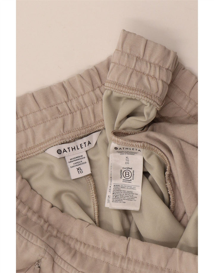 ATHLETA Pantalón de Chándal Mujer ES 40 XL Poliéster Beige