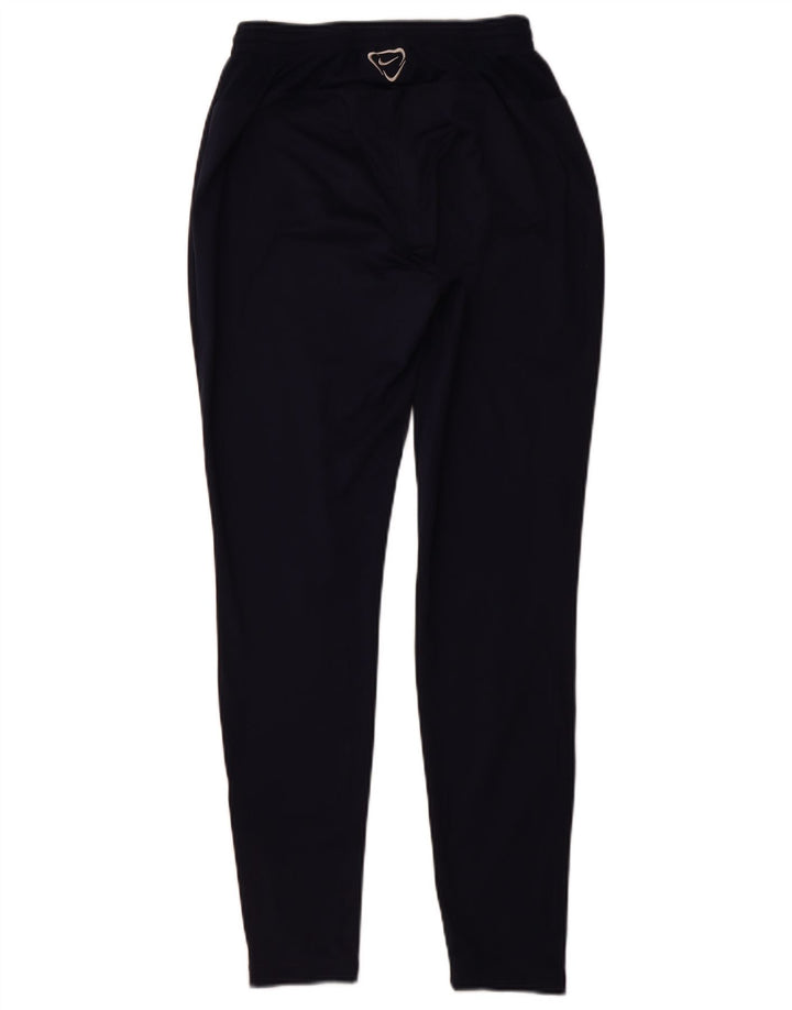 NIKE Mujer Dri Fit Chándal Pantalones UK 10 Small Azul Marino Poliéster