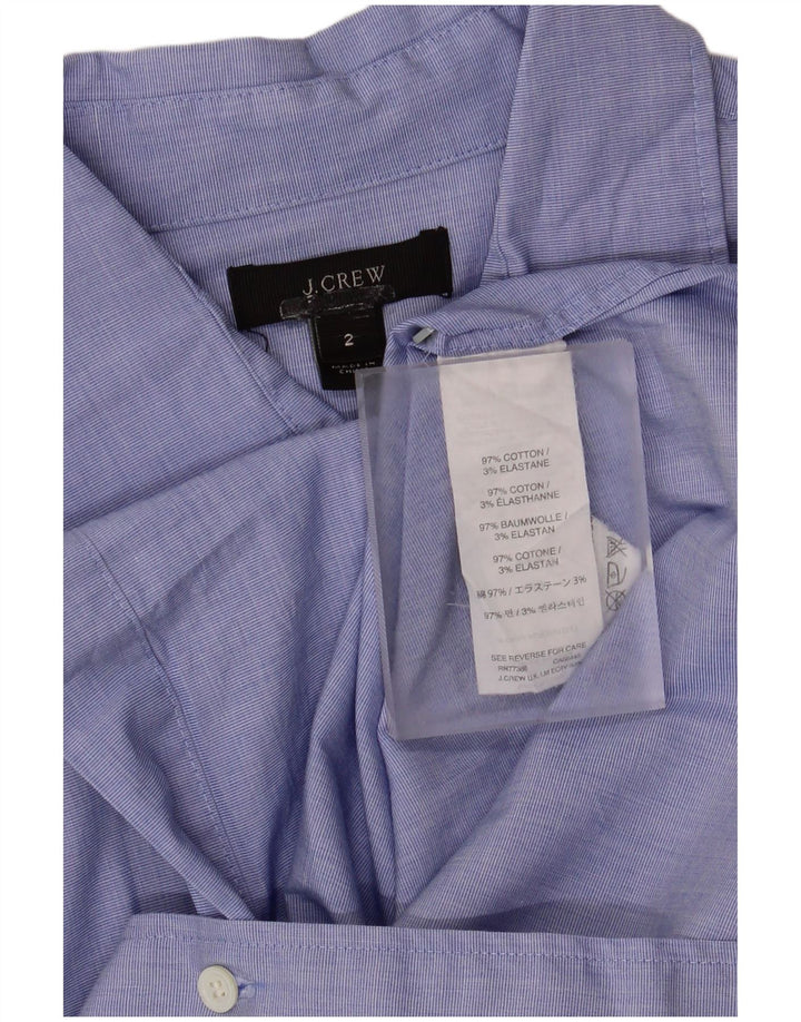 J. Crew Camisa larga extragrande para mujer US 2 XS Algodón azul