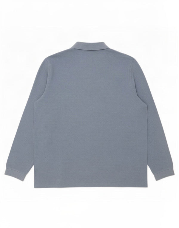 Lacoste Polo de manga larga para hombre talla 8 3XL azul