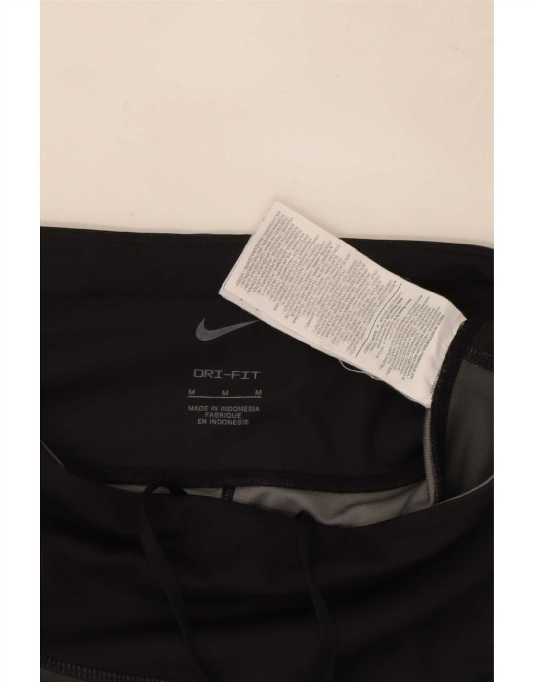 Nike Leggings cortos Dri Fit para mujer UK 12 Mediano Negro Poliéster