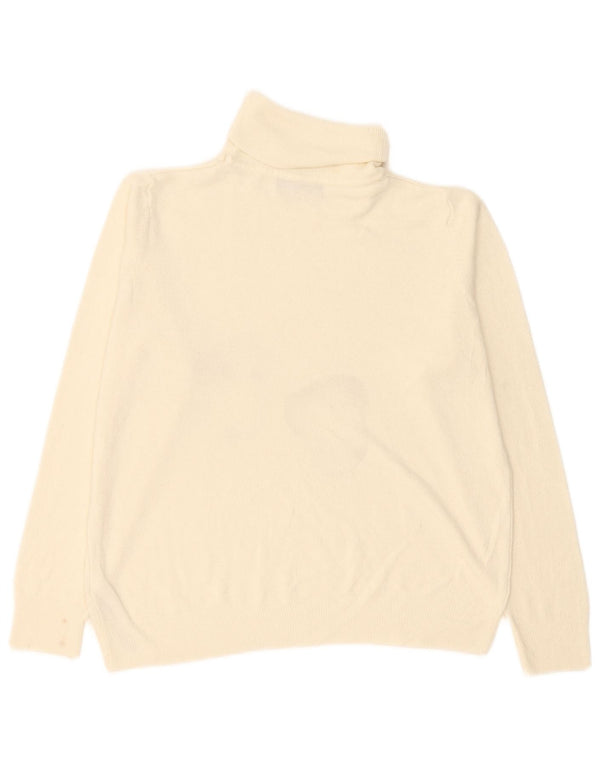 Marks & Spencer Jersey con cuello vuelto para mujer UK 40 XL Acrílico beige