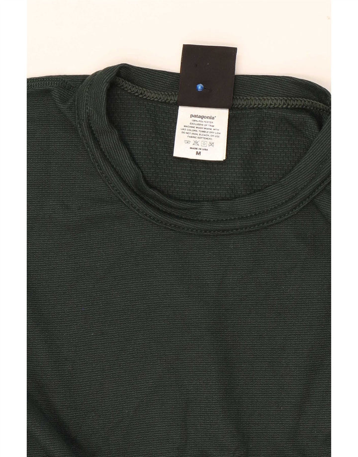 Camiseta Patagonia Hombre Manga Larga Poliéster Verde Medio