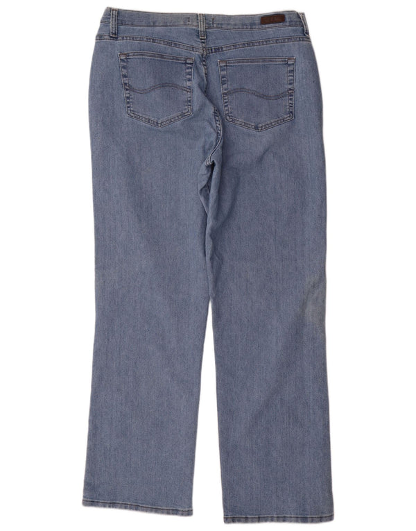 Lee Jeans rectos de ajuste relajado para mujer US 18 2XL W36 L33 Algodón azul