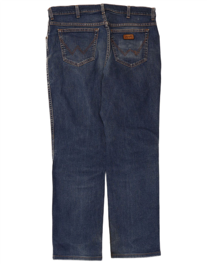 Wrangler Vaqueros rectos Texas para hombre W38 L32 Algodón azul