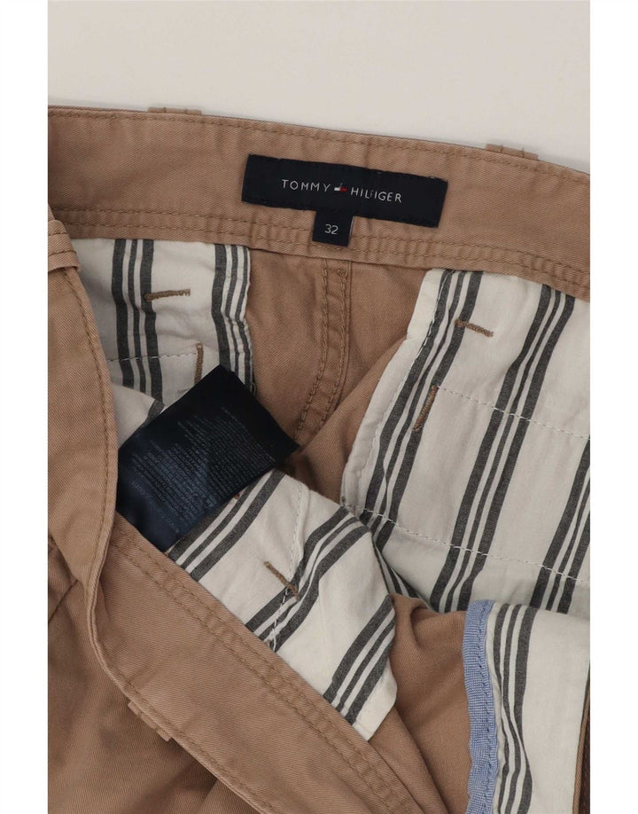 Tommy Hilfiger Shorts Cargo Hombre W32 Algodón Beige Medio