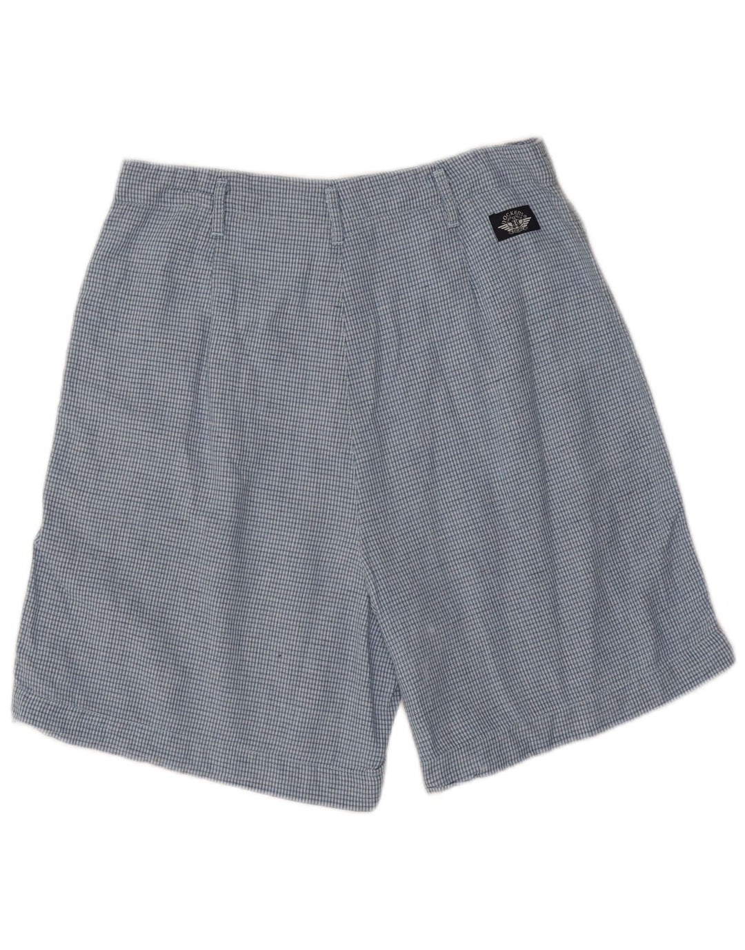 DOCKERS Pantalones cortos chinos de cintura alta para mujer US 12 Large W28 Blue Check