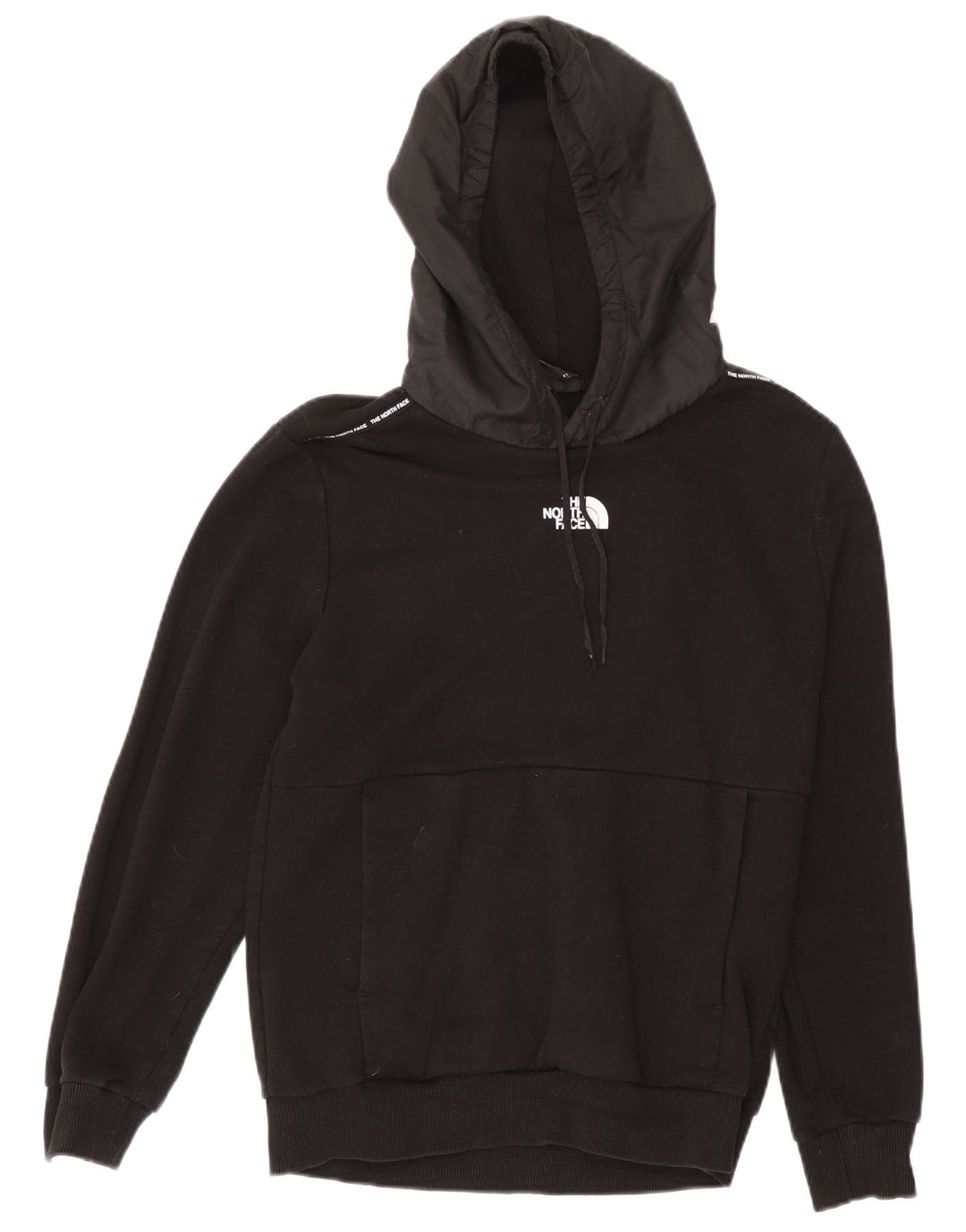 The North Face Jersey con capucha para hombre, talla mediana, algodón negro