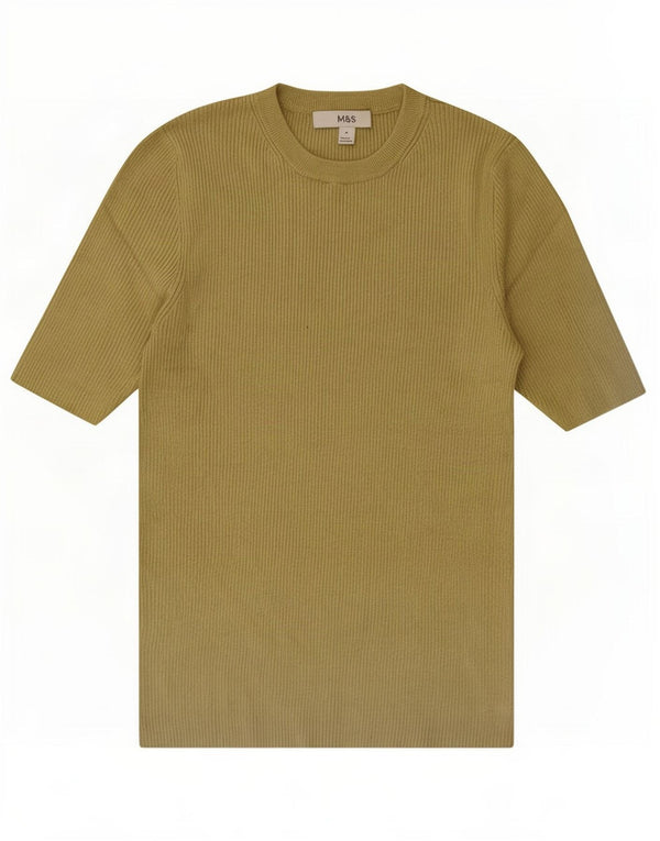Marks & Spencer Top para mujer manga 3/4 UK 12 Medium Khaki