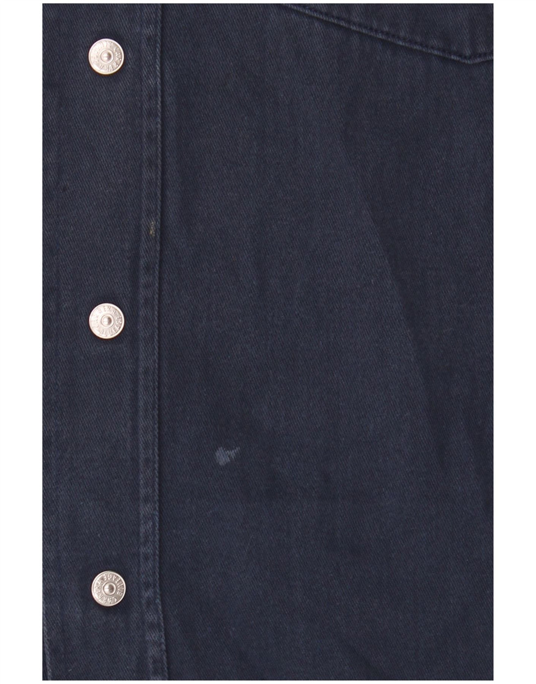 Camisa Carrera Hombre Talla 39/40 Mediana Azul Marino Algodón