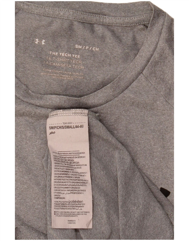 Under Armour Camiseta holgada para hombre Top Small Gris Poliéster