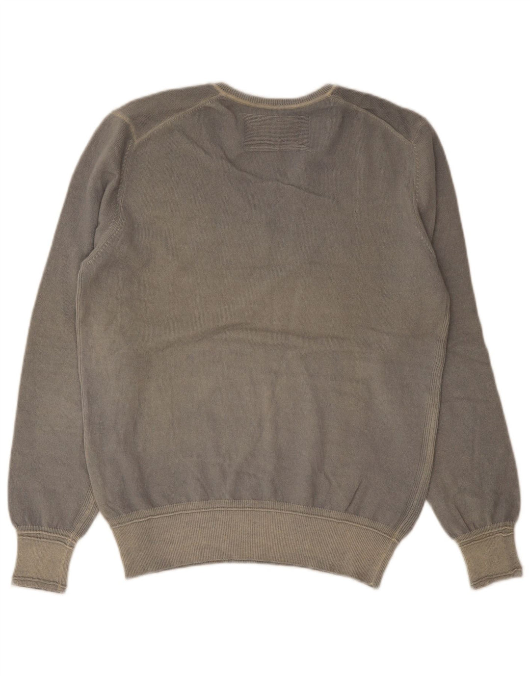 Playlife Jersey con cuello en V para hombre de lana gris grande