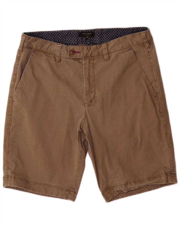Pantalones cortos chinos para hombre de Ted Baker W32 Algodón marrón medio