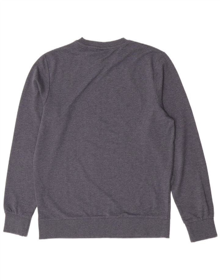 Jack & Jones Hombre Sudadera Gráfica Jumper De Algodón Moteado Azul Medio